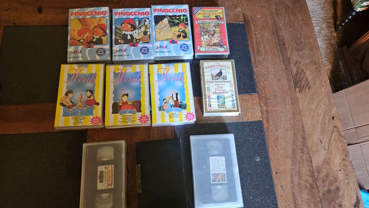 Vintage VHS Tapes Children Movies