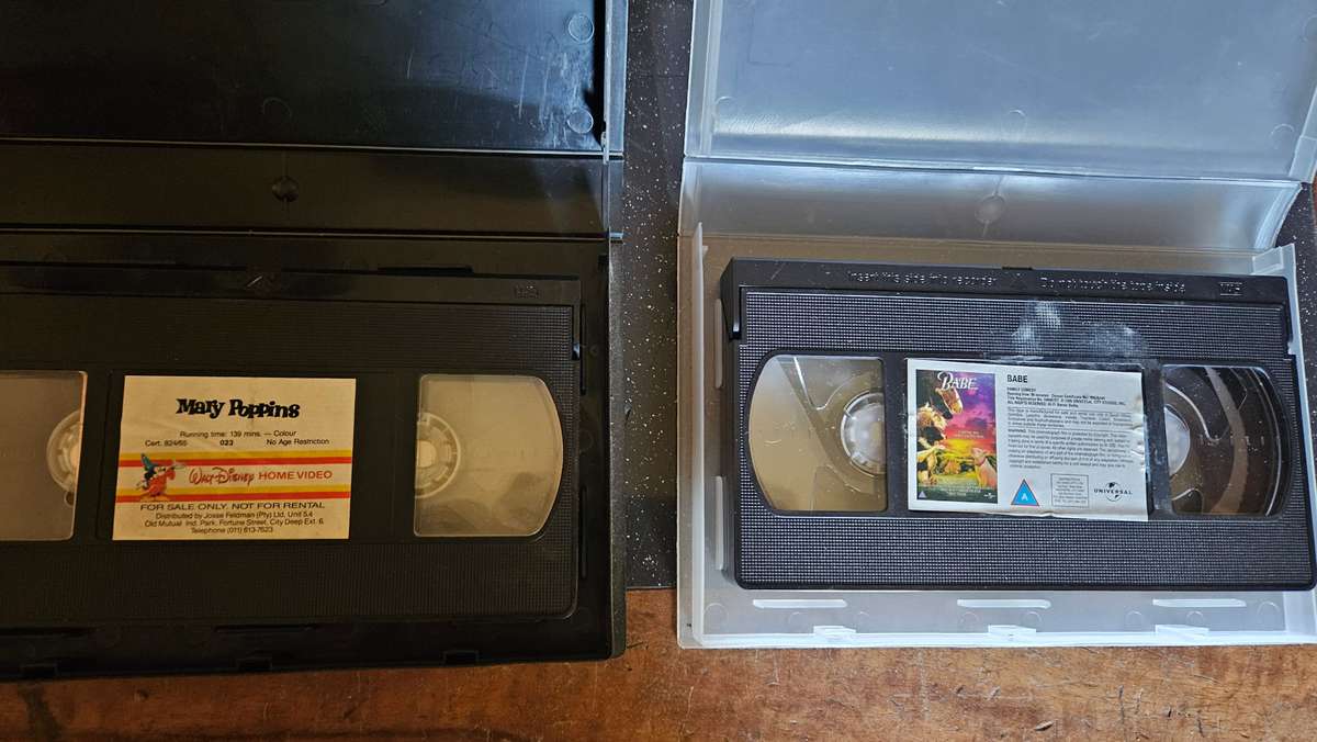 Vintage VHS Tapes Children Movies