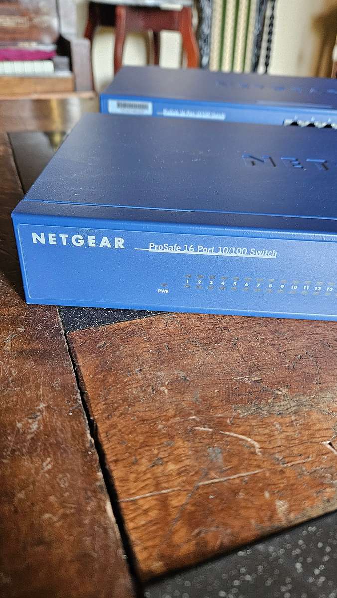 Unused NetGear 16 Port 10/100 Switches