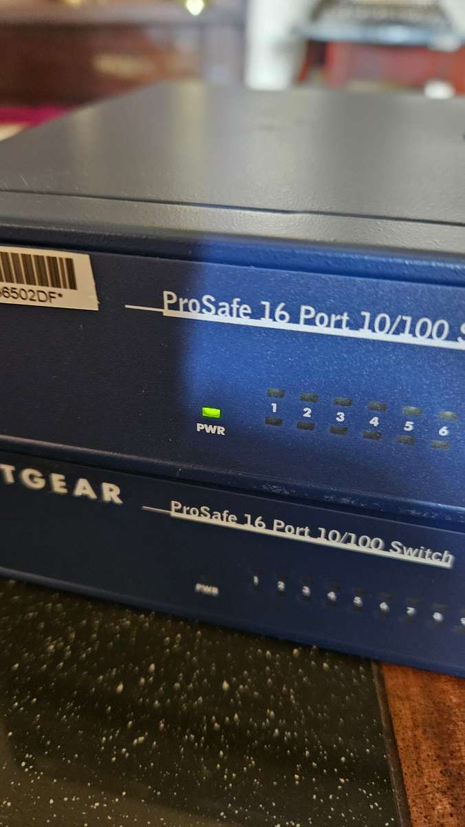 Unused NetGear 16 Port 10/100 Switches