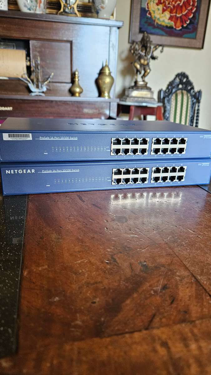 Unused NetGear 16 Port 10/100 Switches