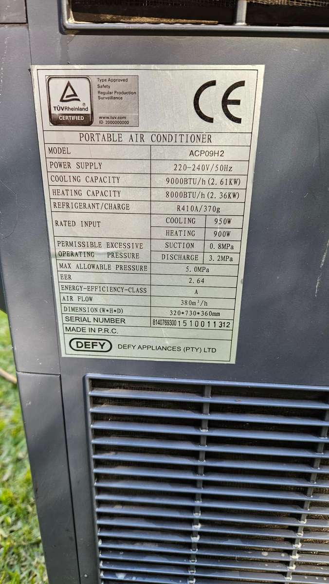 Defy Portable Air Conditioner