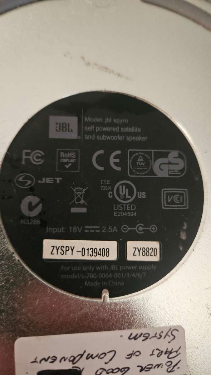 JBL Spyro Sub-Woofer Speaker