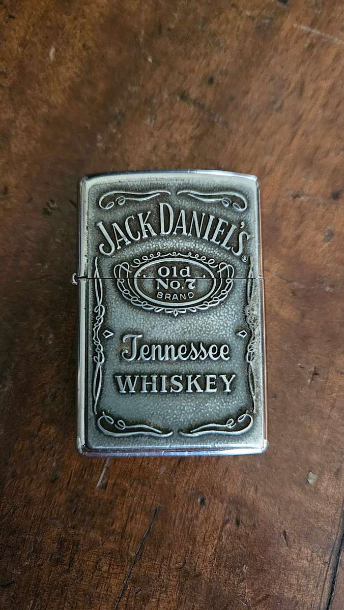 Rare Jack Daniels Zippo with Pewter Face