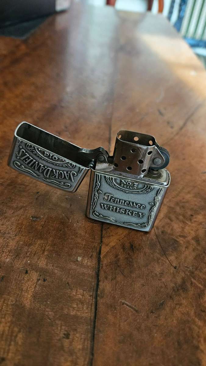 Rare Jack Daniels Zippo with Pewter Face