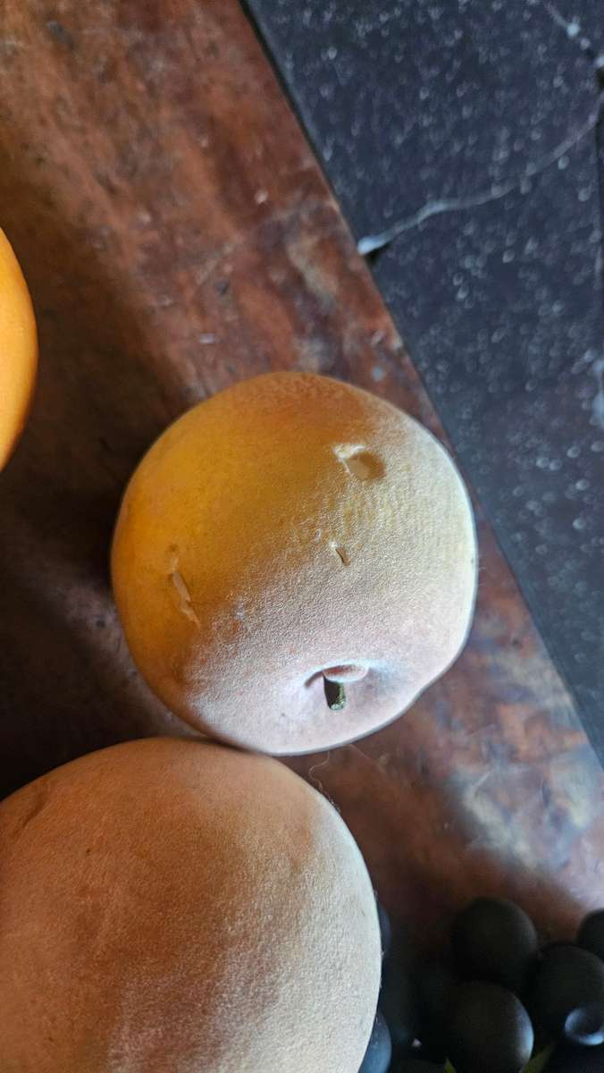 Large Glass Fruit Bowl Plus Ornamental Fruit
