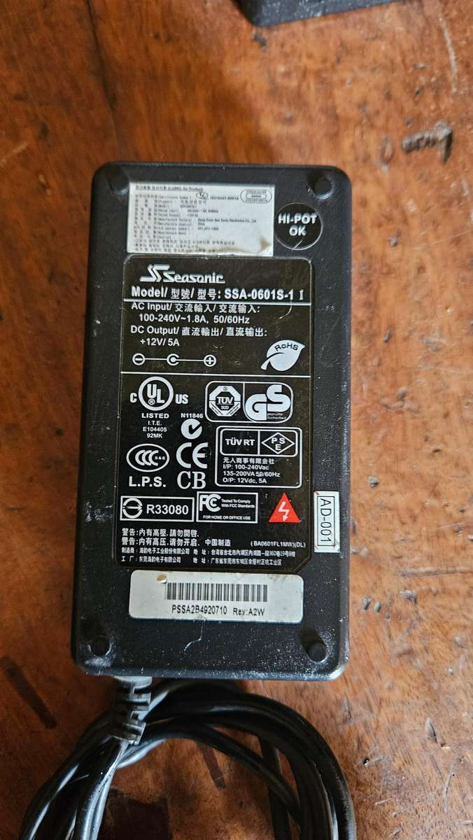 Seasonic, Lenova & Sony Laptop Chargers