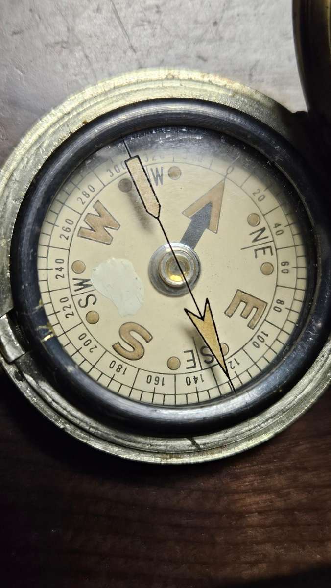 Antique Officers Pocket Compass