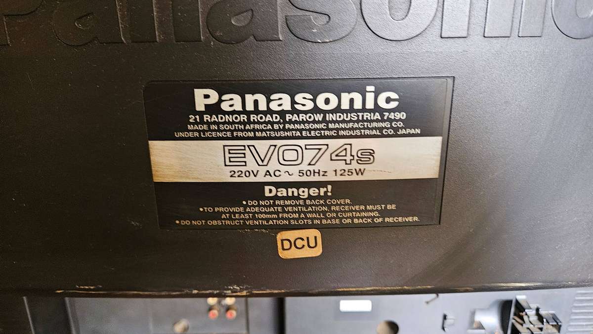 Huge Panasonic Colour Television EVO74S