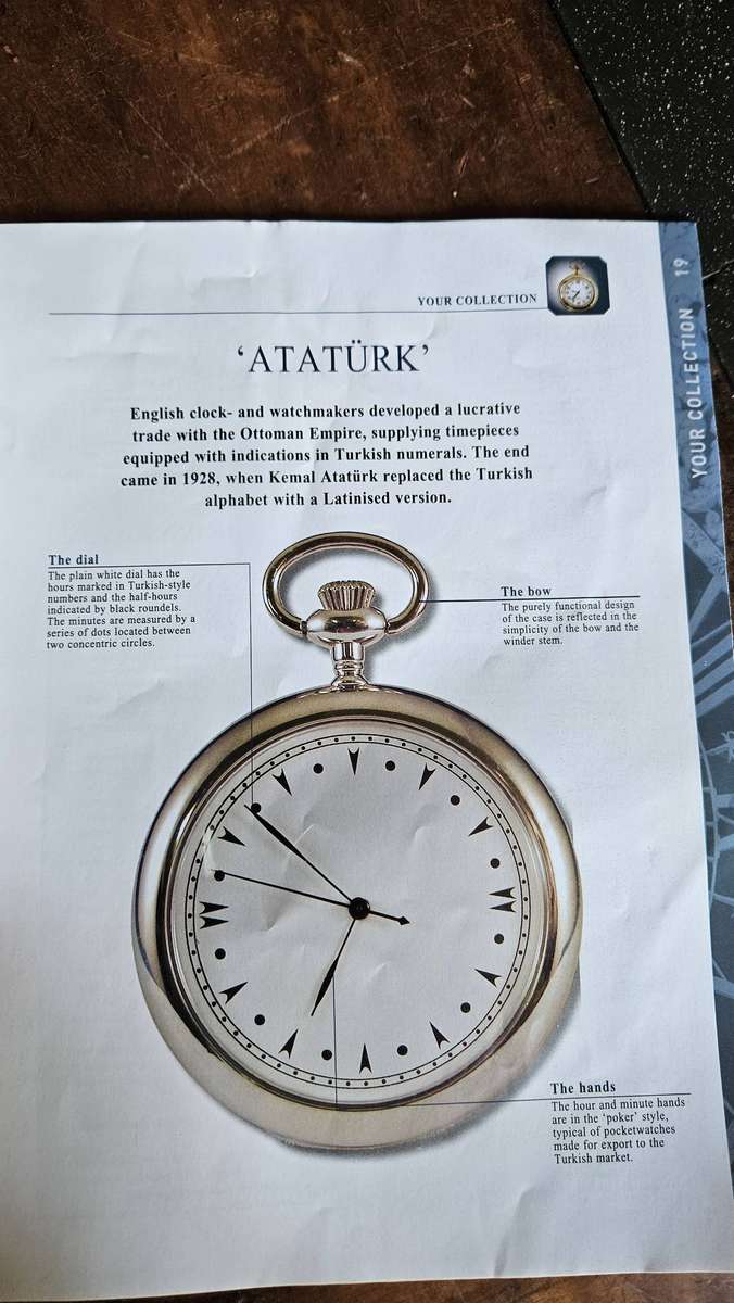 Collectable Ataturk Pocket Watch "Unused"