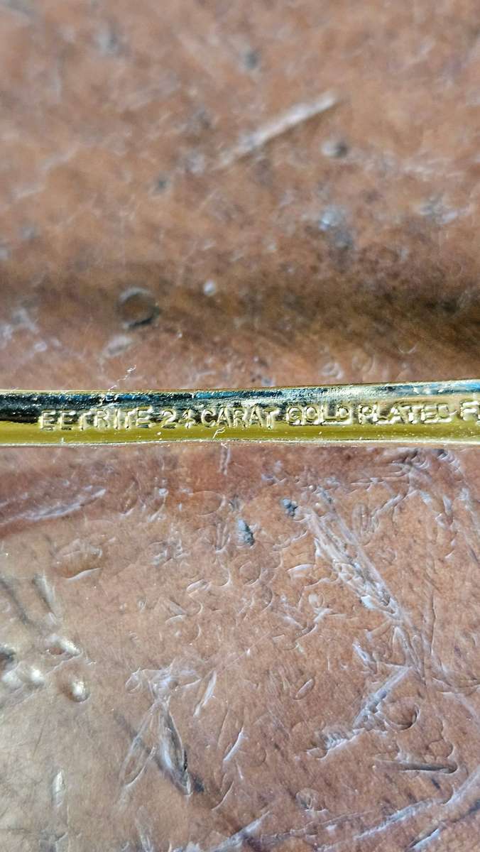 24 Carat Gold Plated Eetrite Spoons