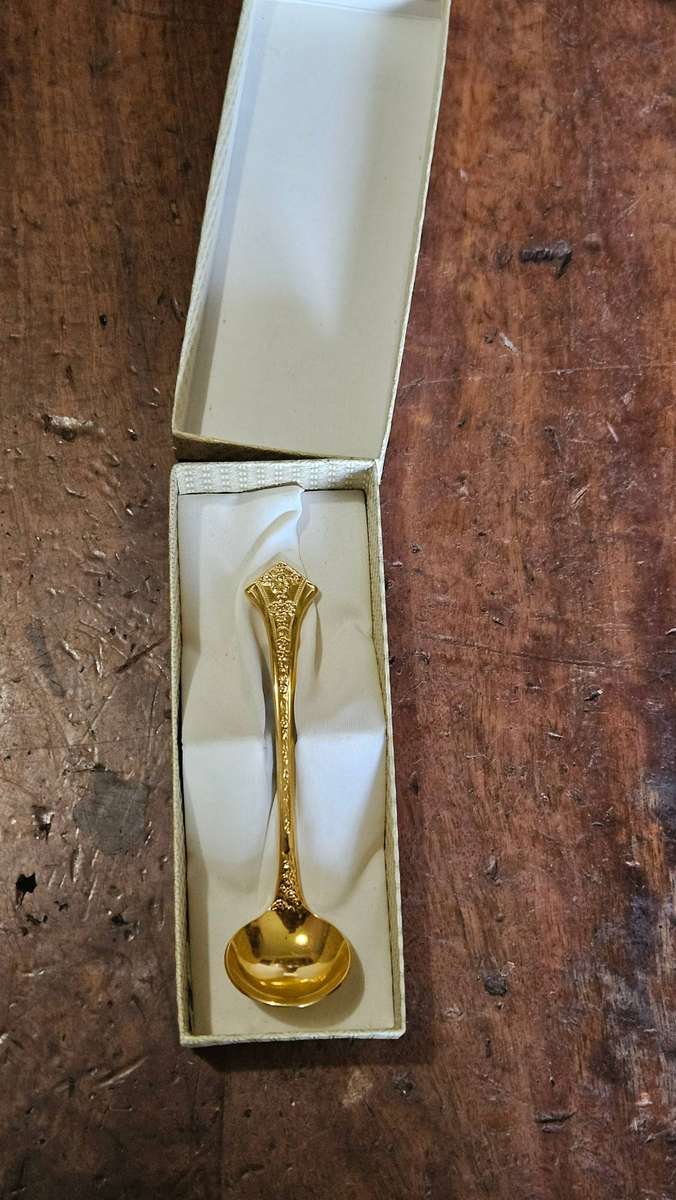 24 carat Gold Plated Eetrite Sugar Spoon