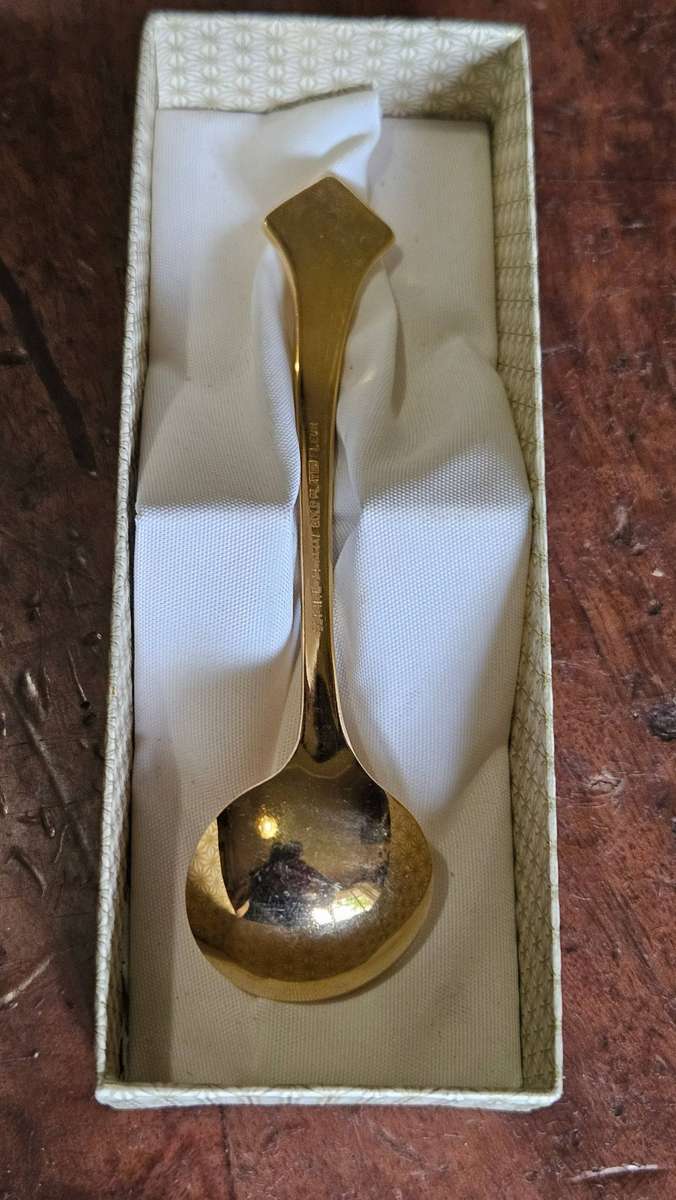 24 carat Gold Plated Eetrite Sugar Spoon