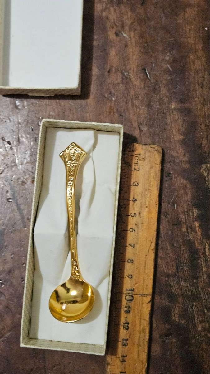 24 carat Gold Plated Eetrite Sugar Spoon
