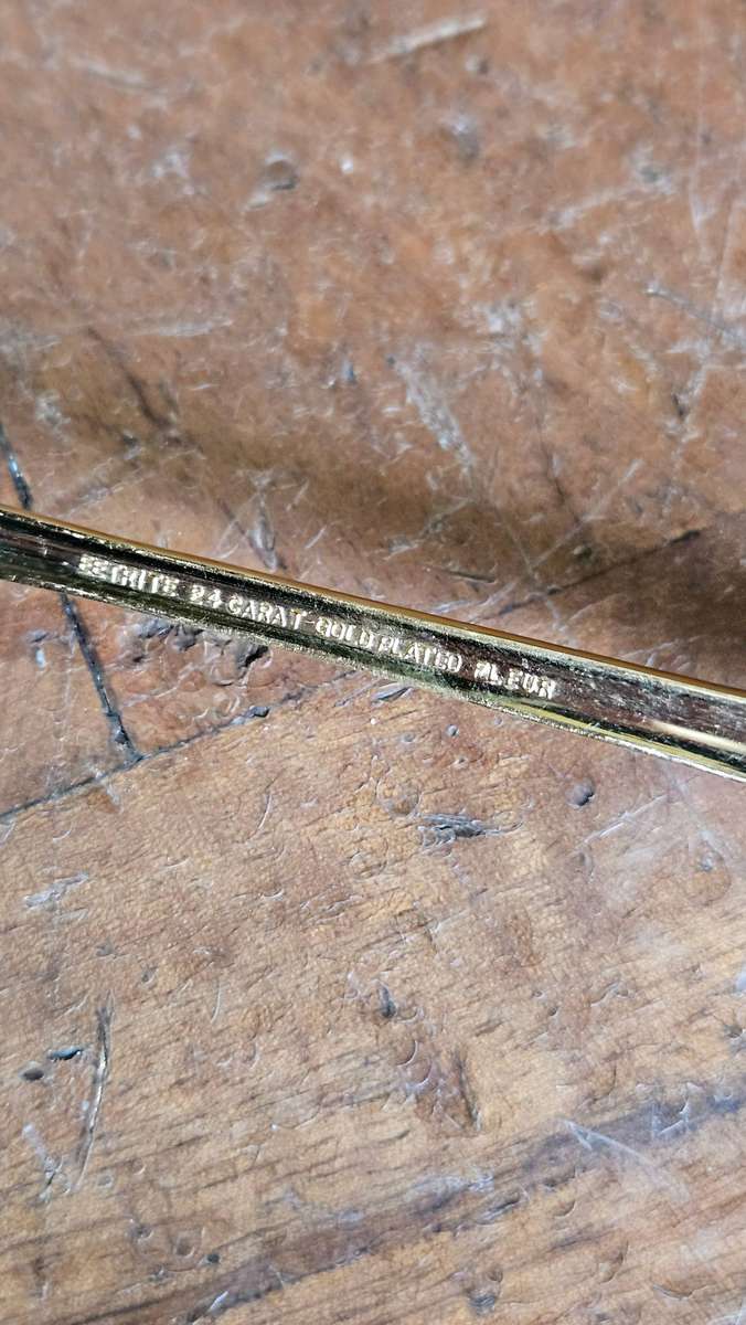 24 Carat Gold Plated Cake Lifter