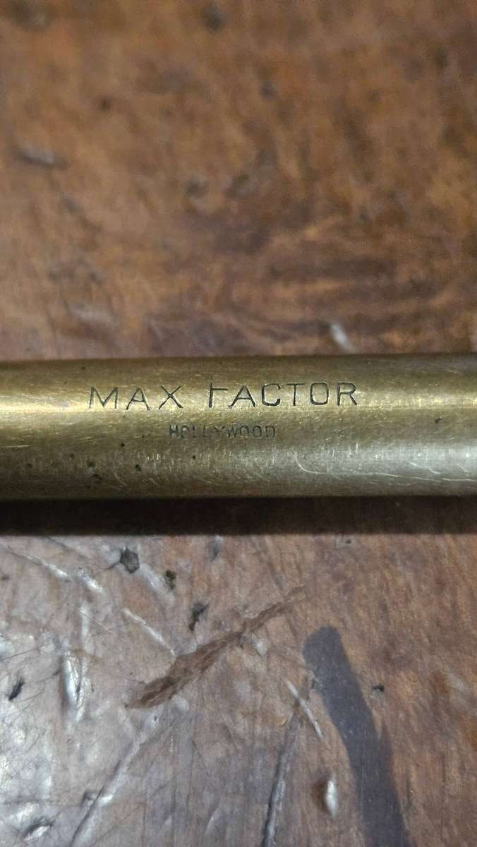 Max Factor & Vanda Brass Make Up Containers