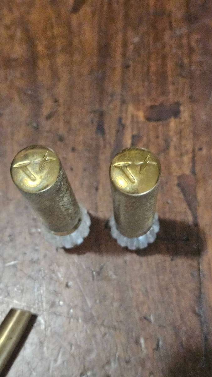 Max Factor & Vanda Brass Make Up Containers