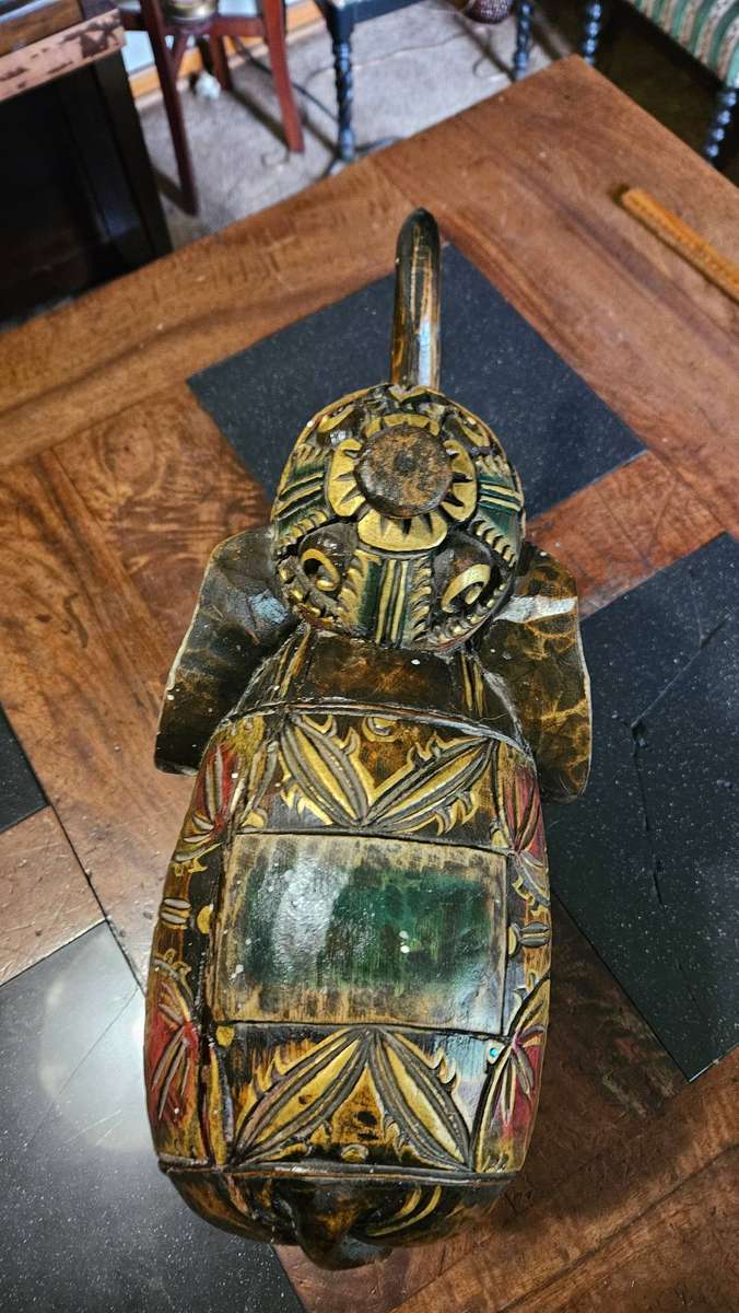 Hand Carved Wooden Elephant