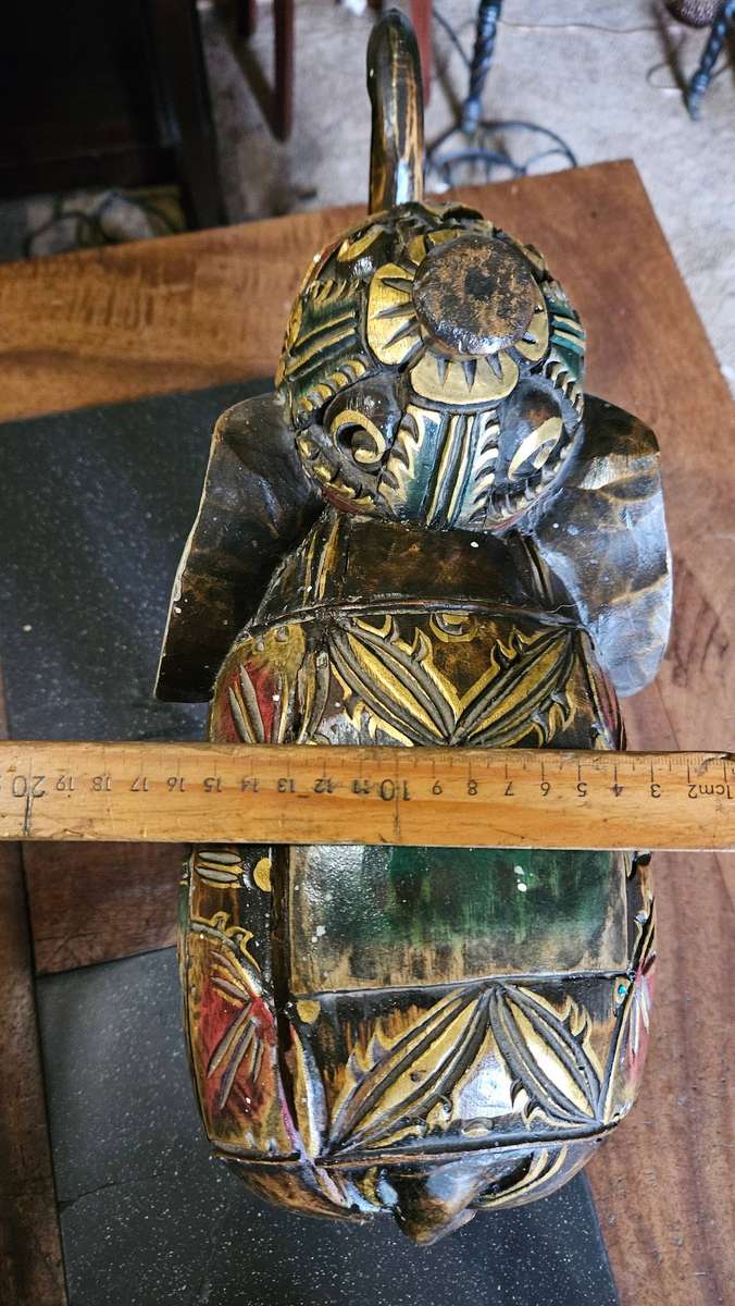 Hand Carved Wooden Elephant