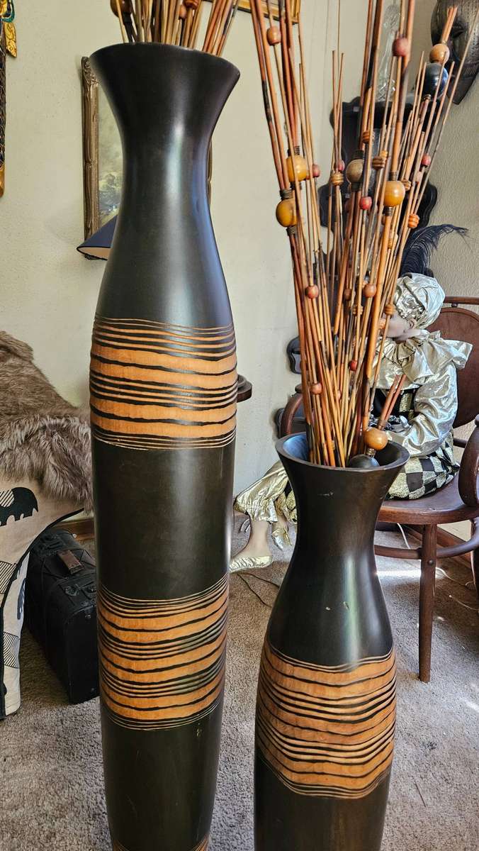 Large Bamboo Vases Plus Inners