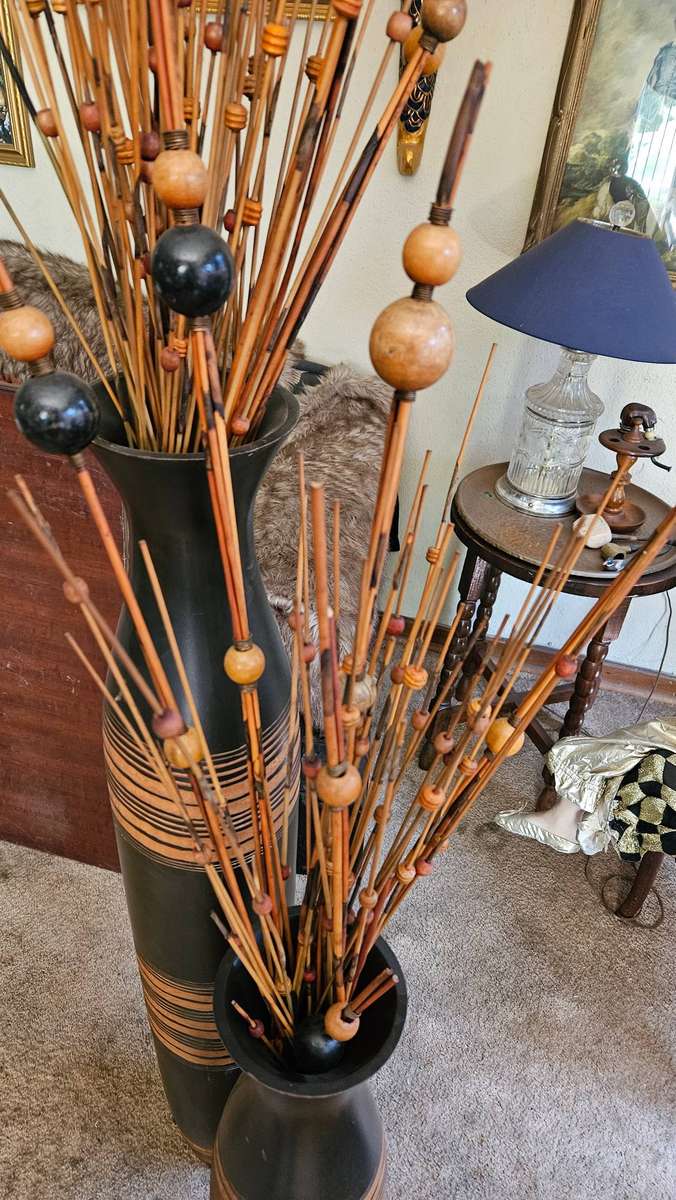 Large Bamboo Vases Plus Inners