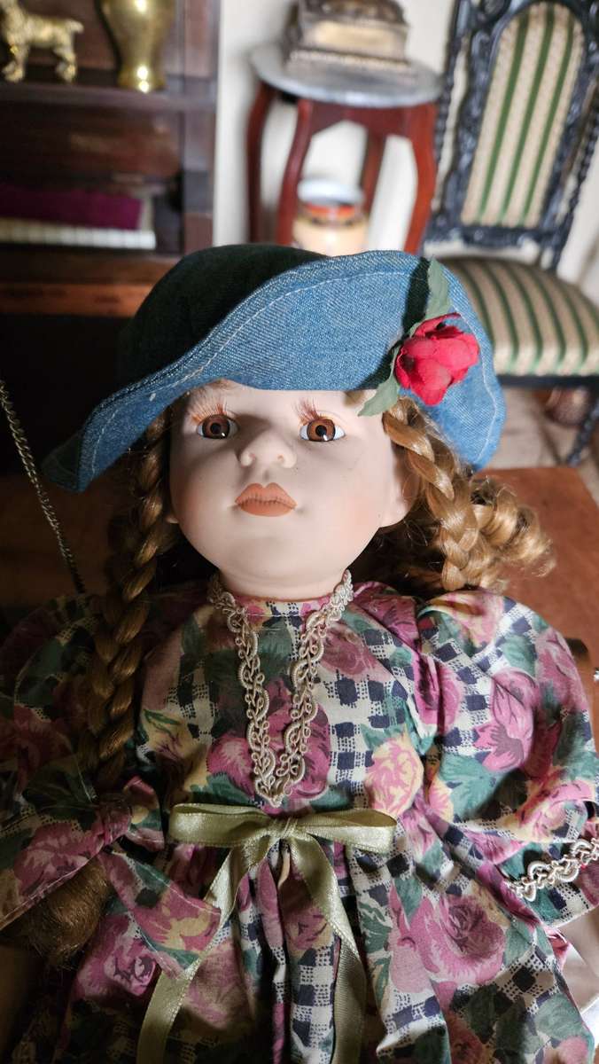 Vintage Doll on Swing