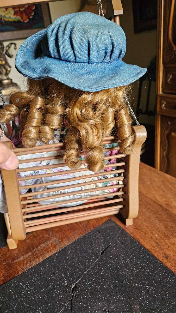 Vintage Doll on Swing