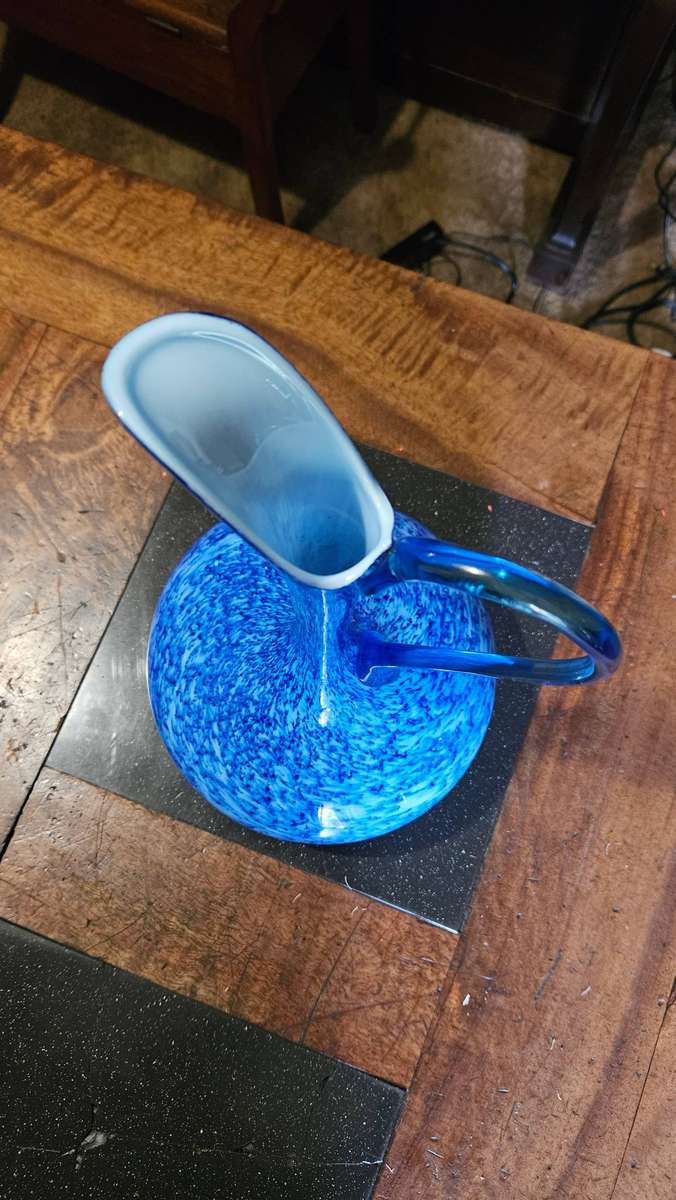 Vintage Hand-Blown Pitcher