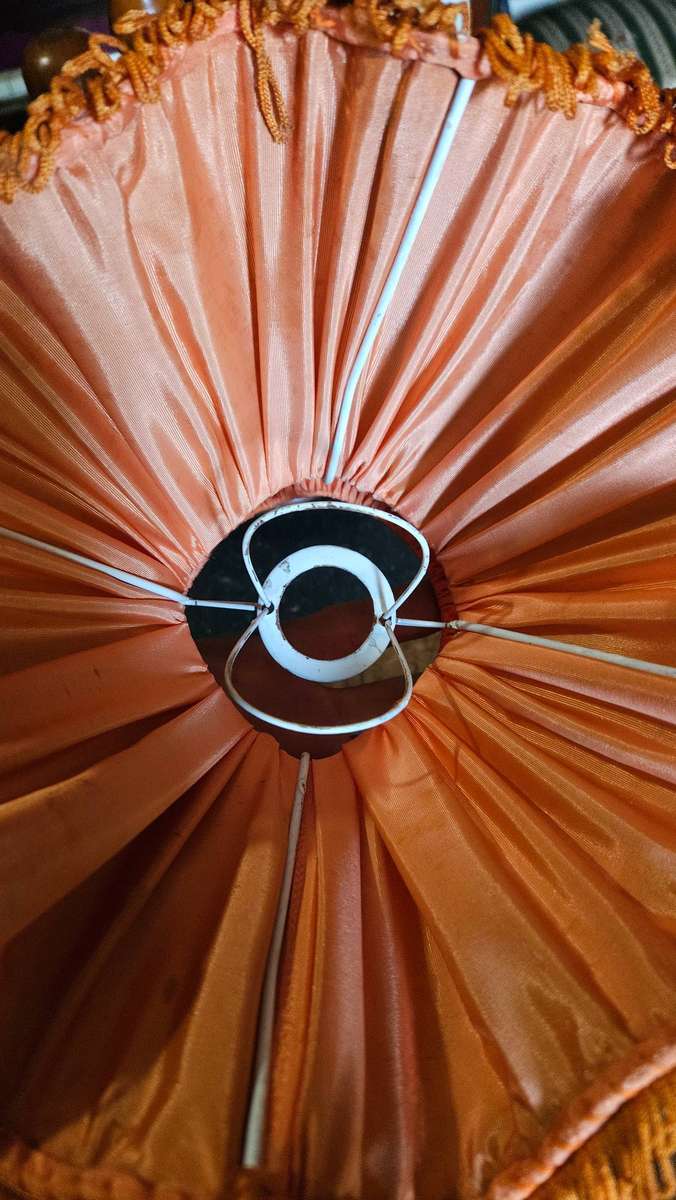 Vintage Adjustable Wooden Table Lamp