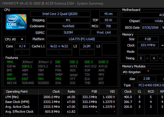 Mecer Quad Core 2.33GHz | 4GB RAM | nVidia GeForce 7050