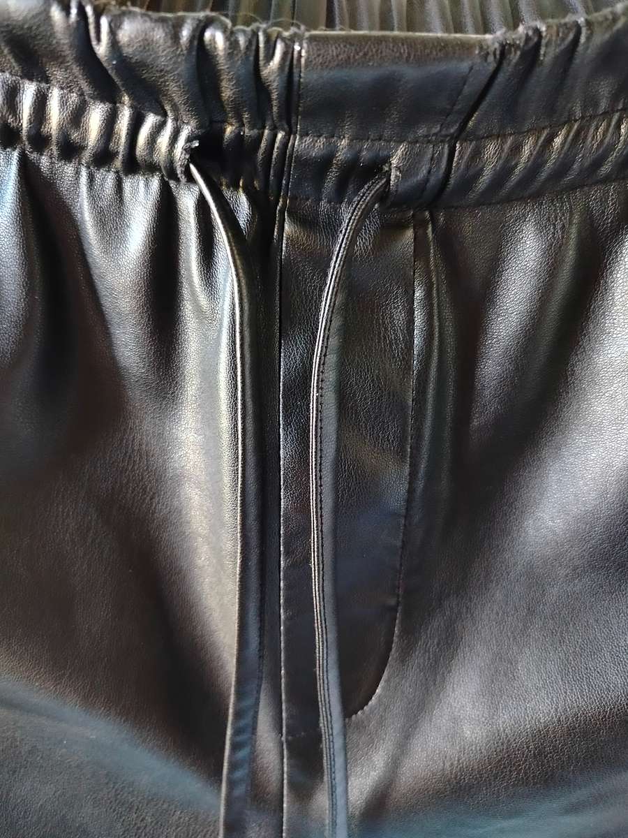 Basketball style pleather shorts by Markham | Size M | Generously sized | Well worn
