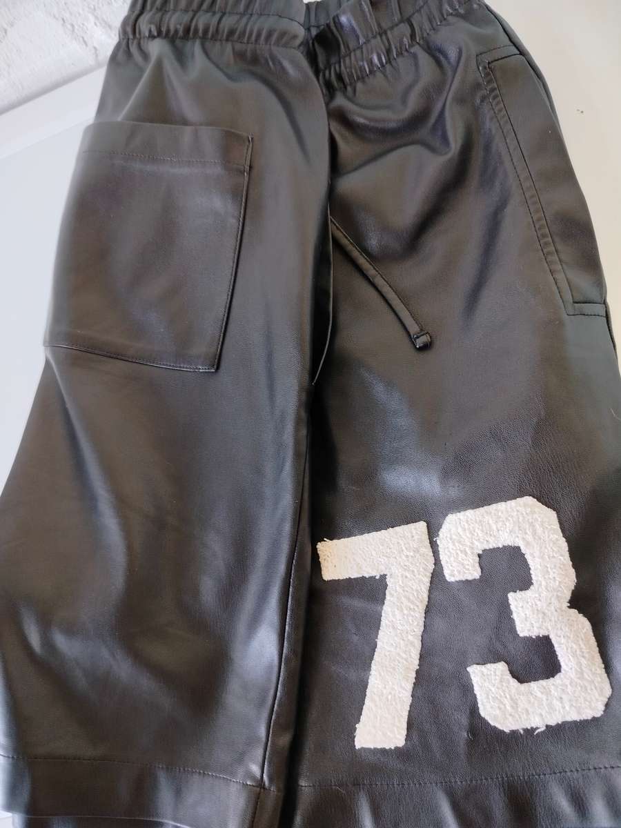 Basketball style pleather shorts by Markham | Size M | Generously sized | Well worn