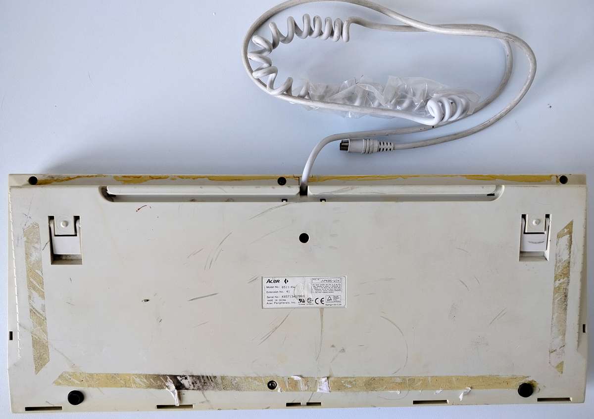 Acer Beige PS/2 Keyboard | Model 6511-KW | Retro Vintage | Tested in Windows 11