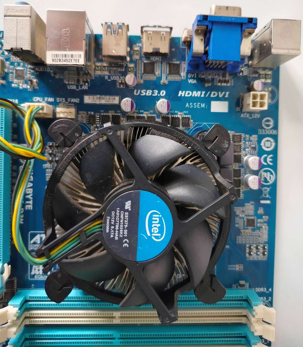 Gigabyte Z77 motherboard + Intel i5-3470 CPU + 2GB DDR3 RAM