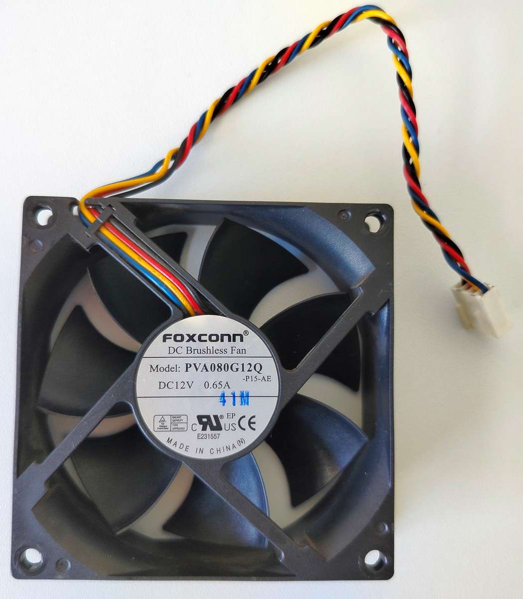 Foxconn 80mm fan | 12V 0.65A 4-pin PWM