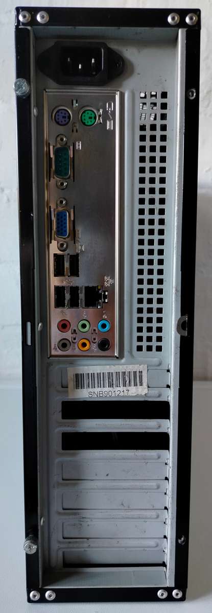 Sleek piano black MSI Low Profile PC | Intel 4C/4T 2.5GHz | 4GB RAM | Windows 11 Pro (activated)