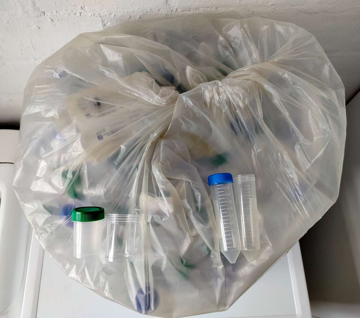 Tubes with screw on lids | Big bag full of them | 5CM x 3CM | 50ml | For sorting or storing or craft