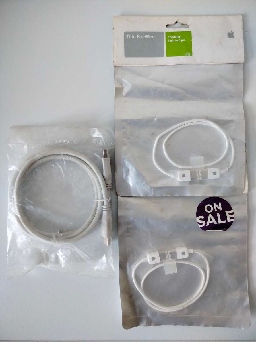 FireWire 50cm 6-pin cables x 3