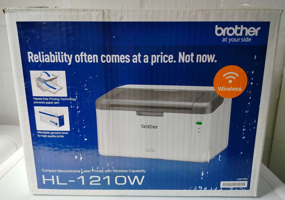 Brother HL-1210W laser printer | In original box | Flashing orange LED
