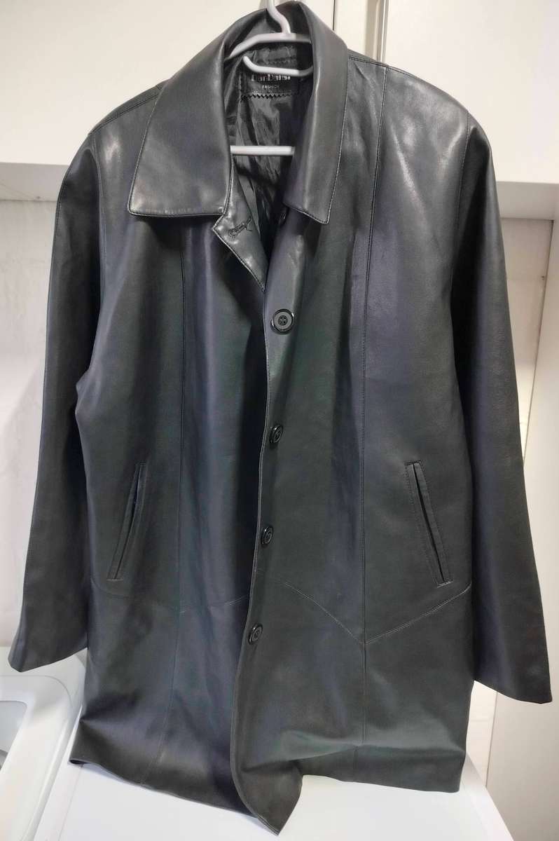 DanDansi XXL faux leather blazer