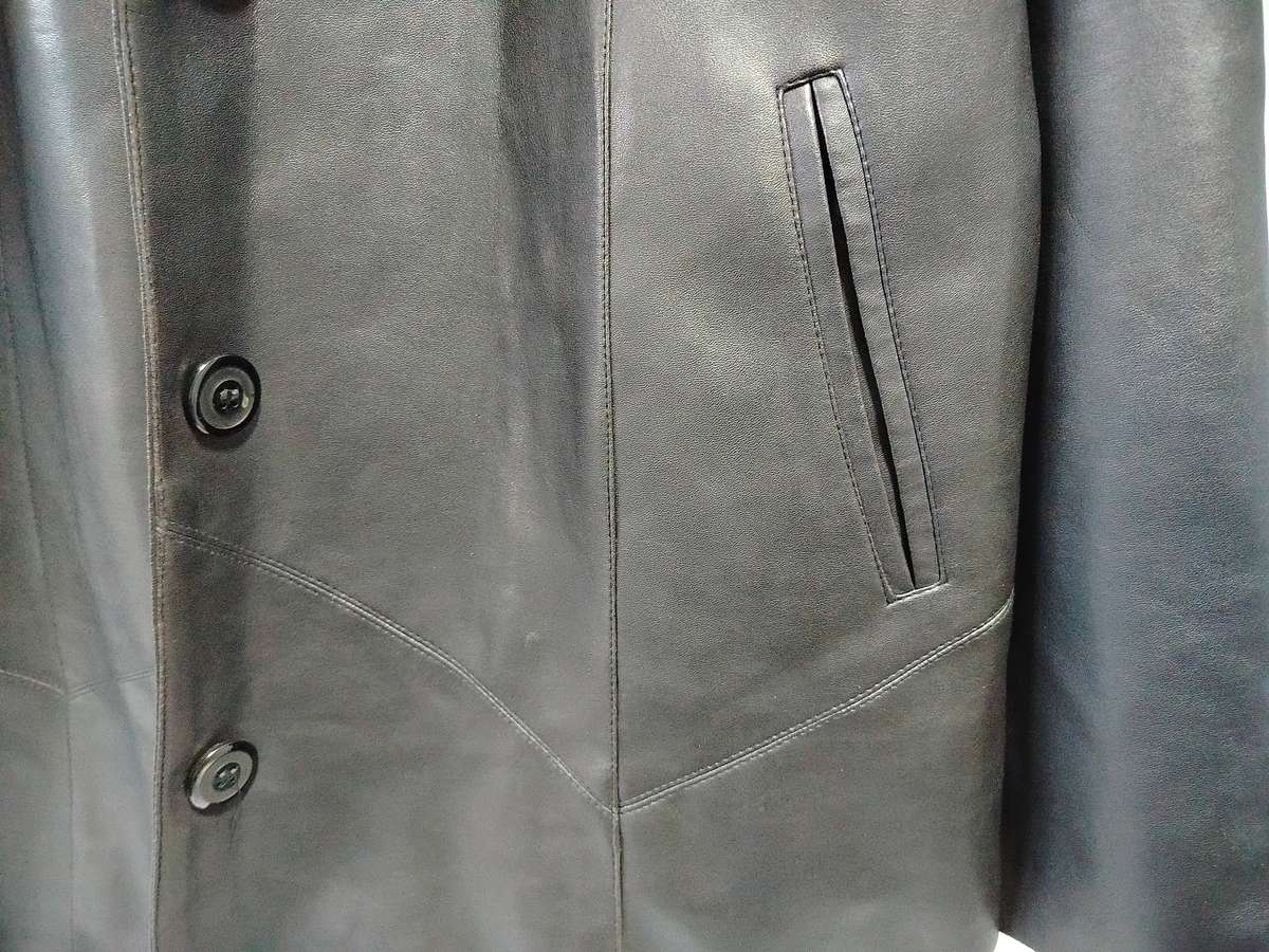 DanDansi XXL faux leather blazer