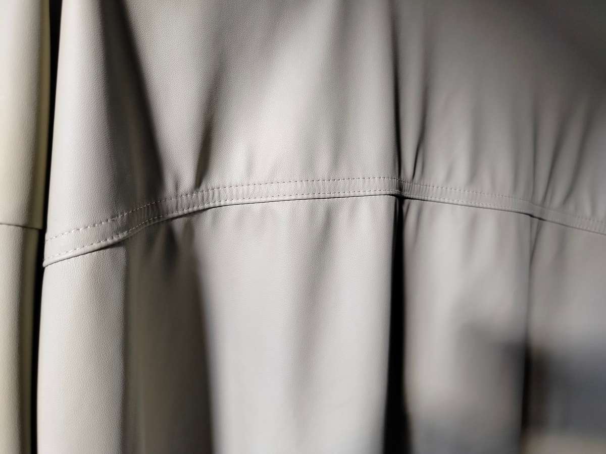 Pleather shacket in sage green by RT | Size XXL