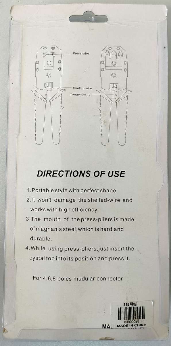 Network Crimp Tool for RJ45 RJ11 RJ12 Cable Crimping Cutter Stripper