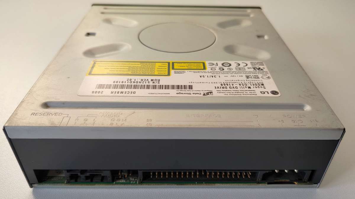 LG IDE LightScribe DVD Writer | Black | Model : GSA-4166B