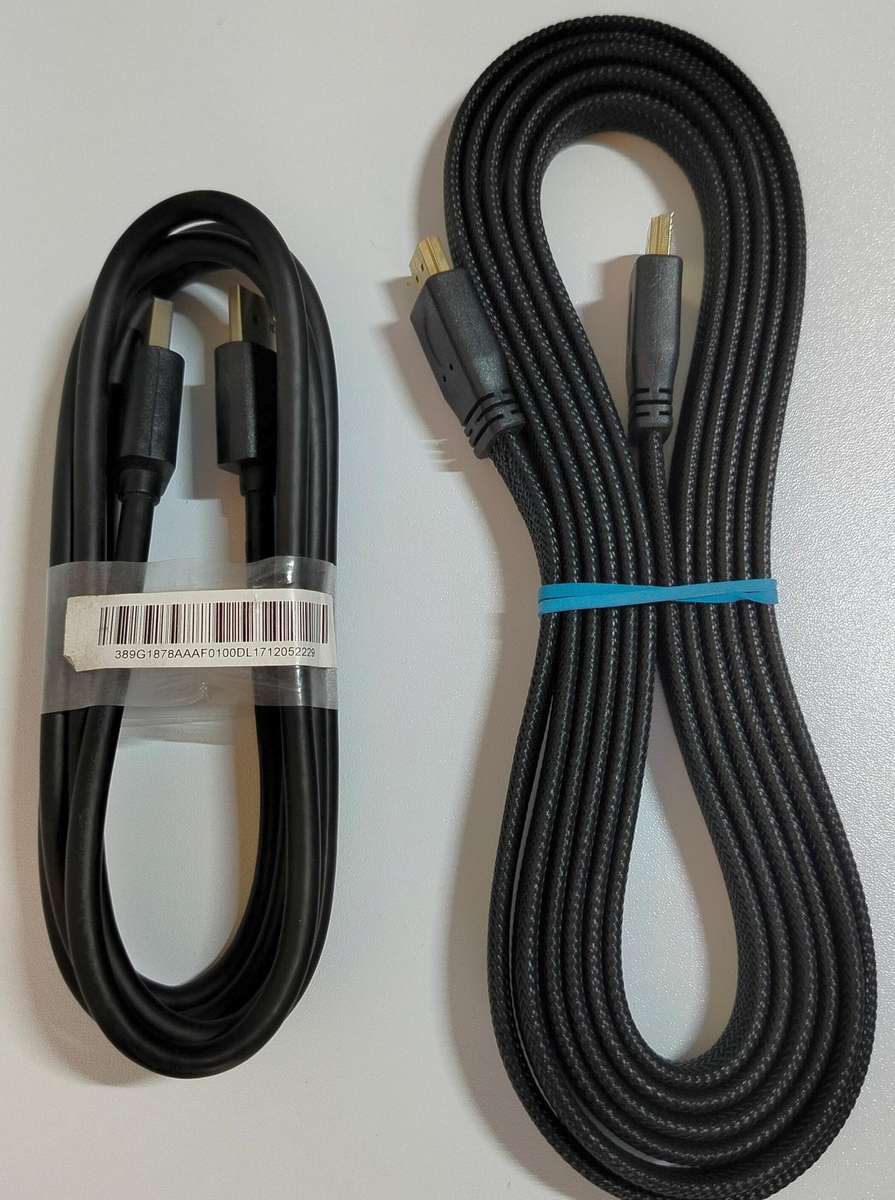 Assorted cables |3M HDMI, 1.8M DisplayPort, VGA, USB, 3M twin IEC, 3x RCA (new and used)