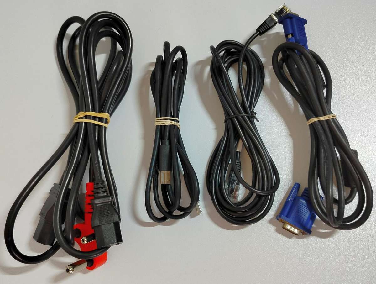 Assorted cables |3M HDMI, 1.8M DisplayPort, VGA, USB, 3M twin IEC, 3x RCA (new and used)