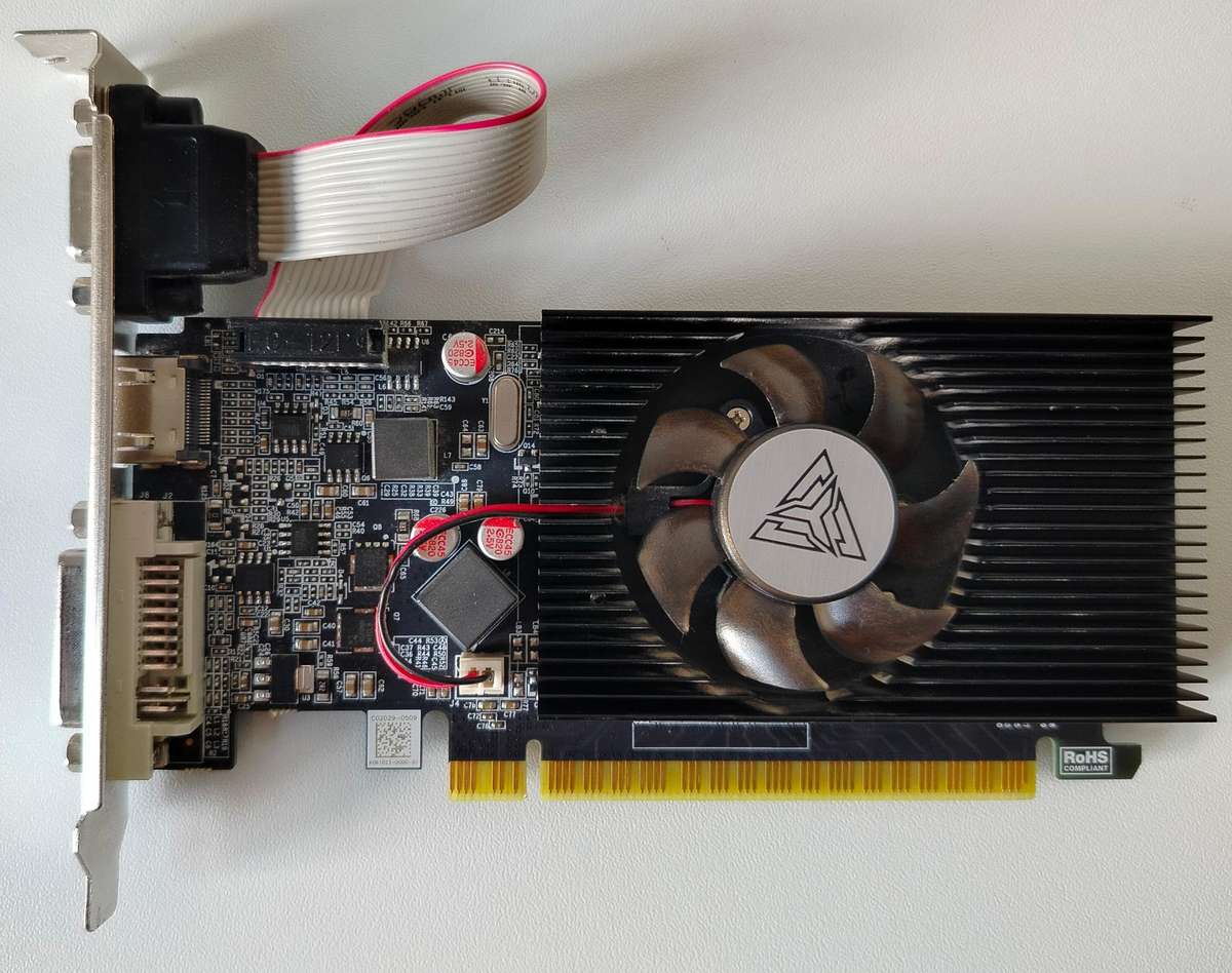 Arktek Nvidia GT610 2GB DDR3 64-bit HDMI / DVI / VGA Graphics Card | In box with low profile adapter