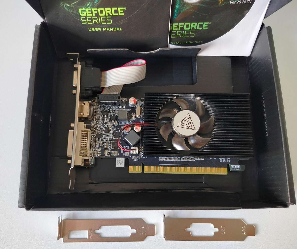 Arktek Nvidia GT610 2GB DDR3 64-bit HDMI / DVI / VGA Graphics Card | In box with low profile adapter