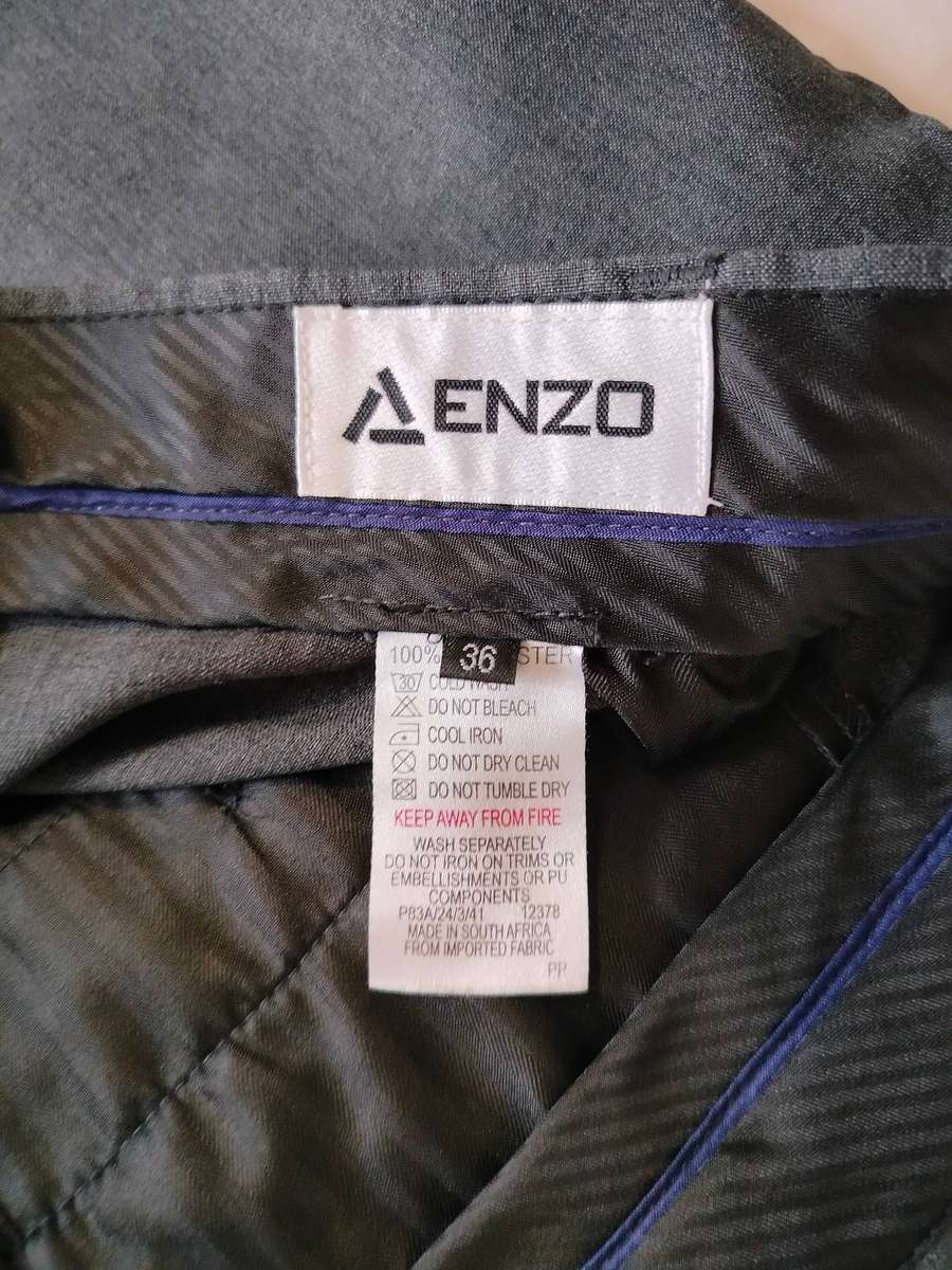 Enzo | navy shirt + grey trousers + black trousers