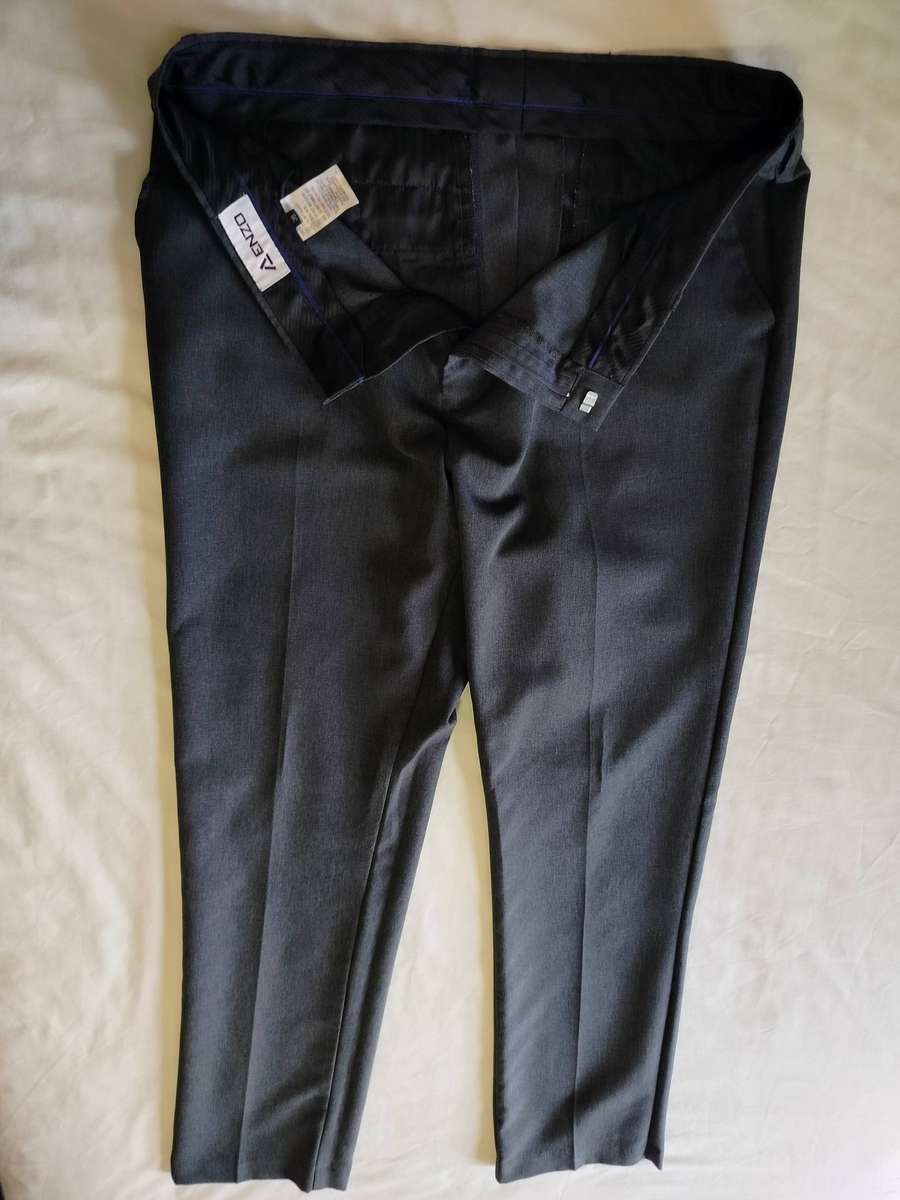 Enzo | navy shirt + grey trousers + black trousers